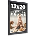 thumbnail image 1 of 13x20 Frame Black Passaggi Solid Wood Picture Frame Width 1.5 Inches | Interior Depth 0.5 Inches |, 1 of 8