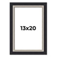 thumbnail image 1 of 13x20 Frame Black Real Wood Picture Frame Width 2.25 Inches | Interior Frame Depth 0.5 Inches |, 1 of 8