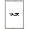 thumbnail image 1 of 13x20 Frame Silver Picture Frame - Complete Modern Photo Frame Includes UV Acrylic Shatter Guard, 1 of 8