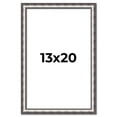 thumbnail image 1 of 13x20 Frame Silver Real Wood Picture Frame Width 1.125 Inches | Interior Frame Depth 0.5 Inches |, 1 of 8