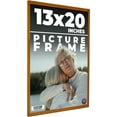 thumbnail image 1 of 13x20 Honey Brown Real Wood Picture Frame Width 0.75 inches | Interior Frame Depth 0.5 inches |, 1 of 8