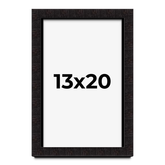 13x20 Shadow Box Black Solid Wood Display Picture Frame | 1 Inch Rabbet Depth | | 1.375 Inch