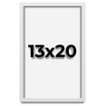 thumbnail image 1 of 13x20 Shadow Box Frame White | 1 Inches Deep Real Wood Contemporary Shadowbox Display Frame | UV, 1 of 6