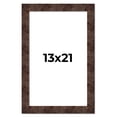 thumbnail image 1 of 13x21 Frame Brown Burl Real Wood Picture Frame Width 1.625 Inches | Interior Frame Depth 0.5 Inches, 1 of 8