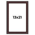 thumbnail image 1 of 13x21 Frame Brown Round Mahogany Solid Wood Picture Frame | 1.625 Inch Moulding Width | with UV, 1 of 8