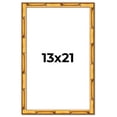 thumbnail image 1 of 13x21 Frame Gold Bamboo Solid Wood Picture Frame | 1 Inch Moulding Width | Interior Frame Depth, 1 of 8