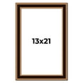 thumbnail image 1 of 13x21 Frame Gold Brown Plein Air Vintage Solid Wood Picture Frame | 1.75 Inches Moulding Width |, 1 of 8