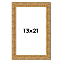 13x21 Frame Gold Ornate Solid Wood Picture Frame | 2 Inch Moulding Width | Firman Traditional Photo