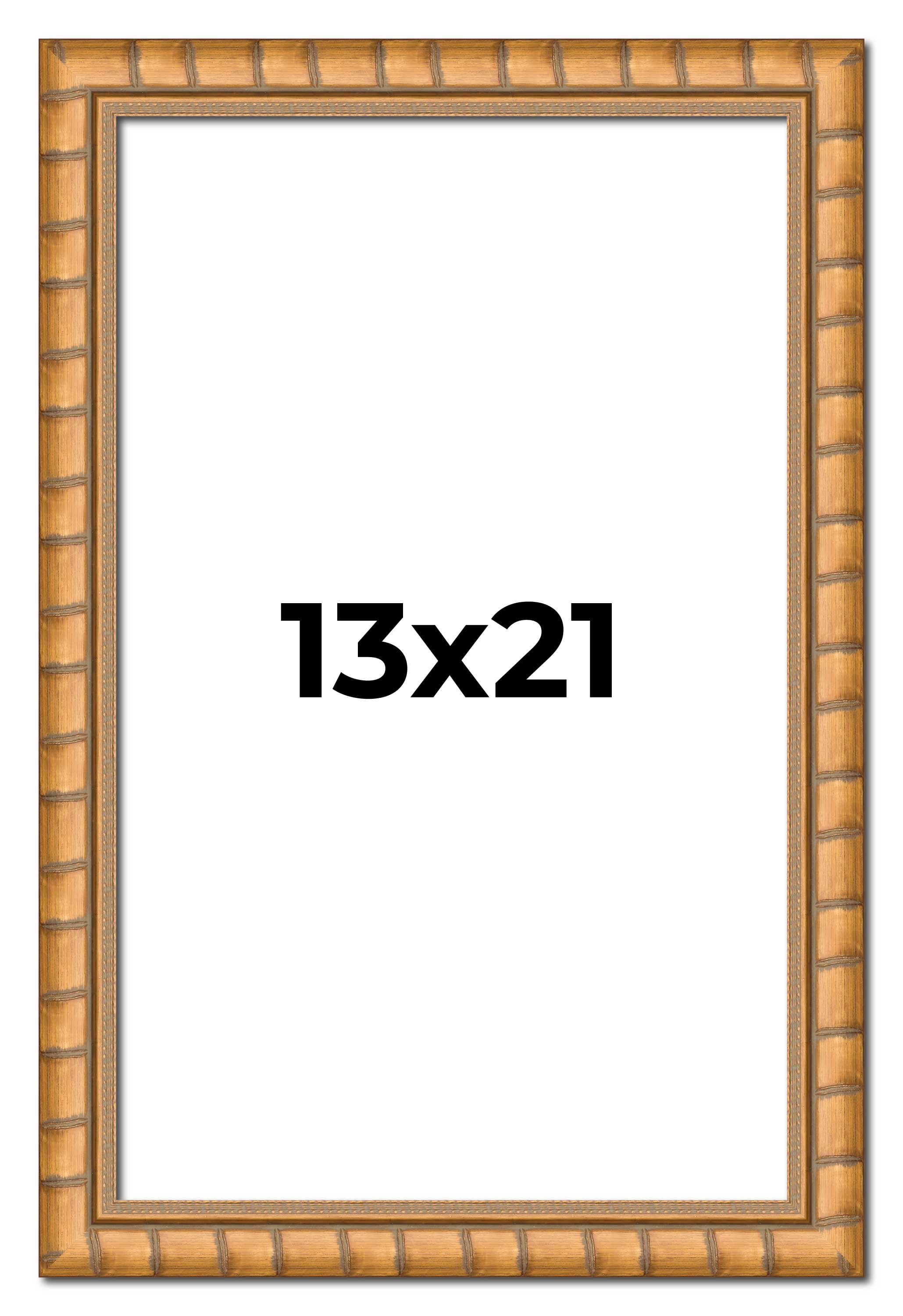 13x21 Frame Gold Real Wood Picture Frame Width 1.5 inches | Interior ...