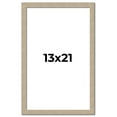 thumbnail image 1 of 13x21 Frame Grey Solid Wood Picture Frame Width 1 Inches | Interior Frame Depth 0.5 Inches |, 1 of 8