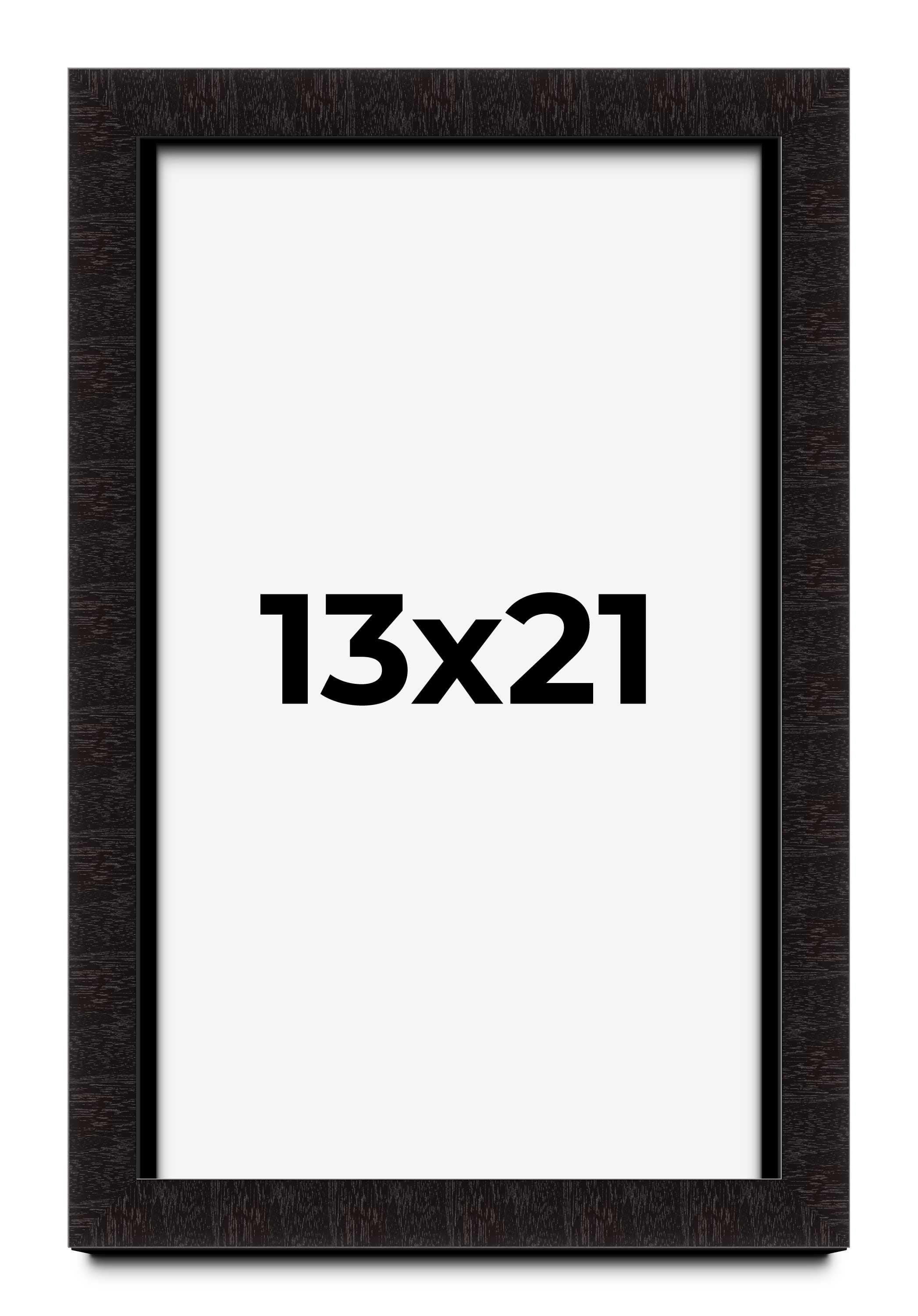One Rabbet Frame 13x21 Shadow Box Black Solid Wood Display Picture Frame | 1 Inch Rabbet ...