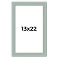 thumbnail image 1 of 13x22 Frame Blue Teal Distressed Solid Wood Picture Frame | 1.625 Inch Moulding Width | Sonoma Blue, 1 of 8