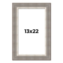 13x22 Frame Grey Real Wood Picture Frame Width 2.75 Inches | Interior Frame Depth 0.5 Inches |