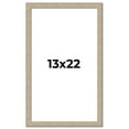 thumbnail image 1 of 13x22 Frame Grey Solid Wood Picture Frame Width 1 Inches | Interior Frame Depth 0.5 Inches |, 1 of 8