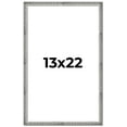 thumbnail image 1 of 13x22 Frame Silver Grey Distressed Solid Wood Picture Frame | 0.75 Inch Moulding Width | Interior, 1 of 8