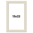 thumbnail image 1 of 13x22 Frame White Real Wood Picture Frame Width 1.75 inches | Interior Frame Depth 0.5 inches |, 1 of 8