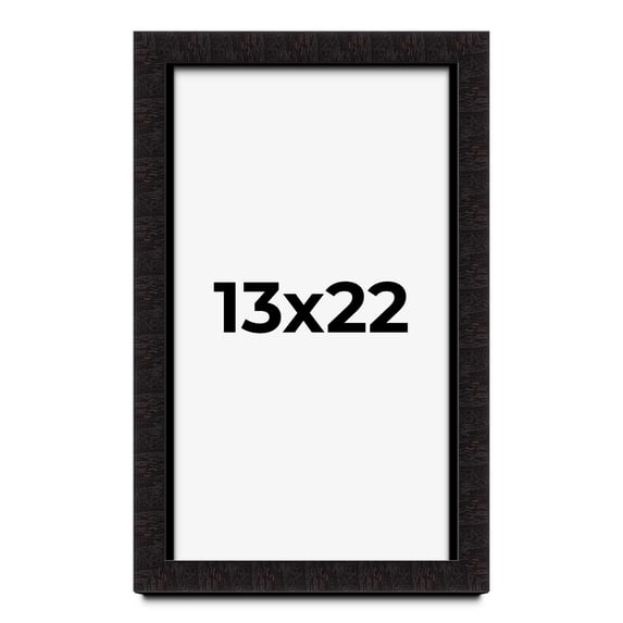 13x22 Shadow Box Black Solid Wood Display Picture Frame | 1 Inch Rabbet Depth | | 1.375 Inch