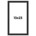 thumbnail image 1 of 13x23 Frame Black Real Wood Picture Frame Width 1.25 Inches | Interior Frame Depth 0.5 Inches |, 1 of 8