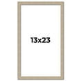 thumbnail image 1 of 13x23 Frame Grey Solid Wood Picture Frame Width 1 Inches | Interior Frame Depth 0.5 Inches |, 1 of 8
