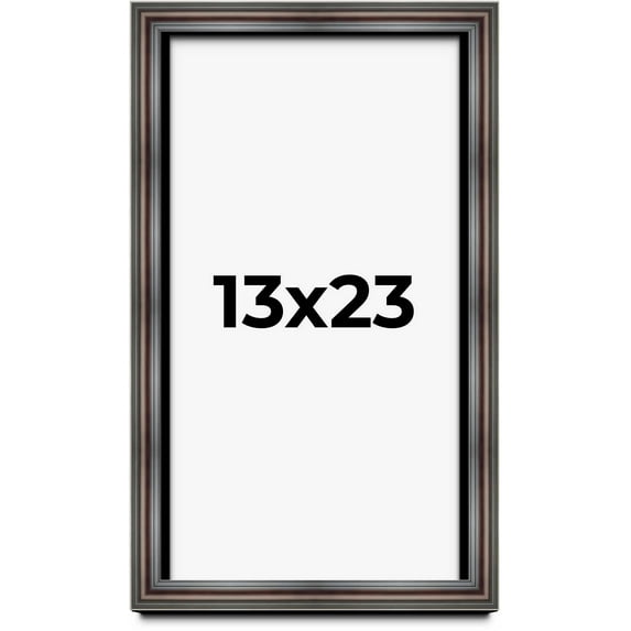 13x23 Shadow Box Frame Brown Cherry | 2.625 Inches Deep Pine Wood Traditional Shadowbox Display