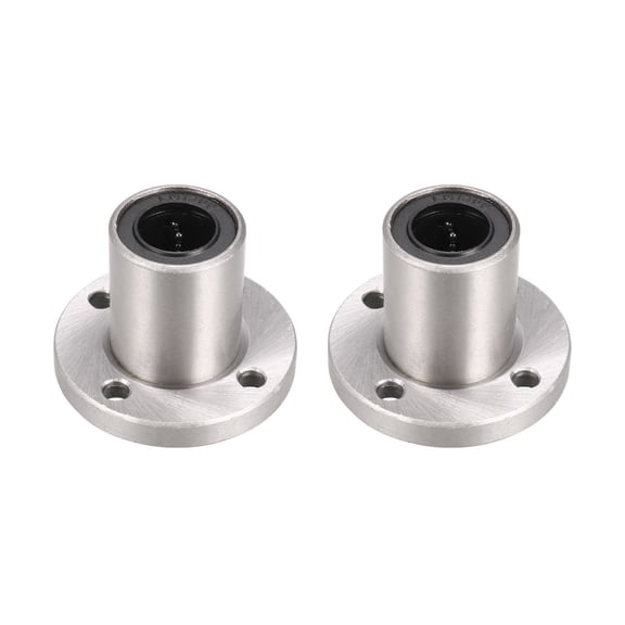 13x23x32mm Round Flange Wheel Bearing Linear Motion Bushing Bearings 2Pcs