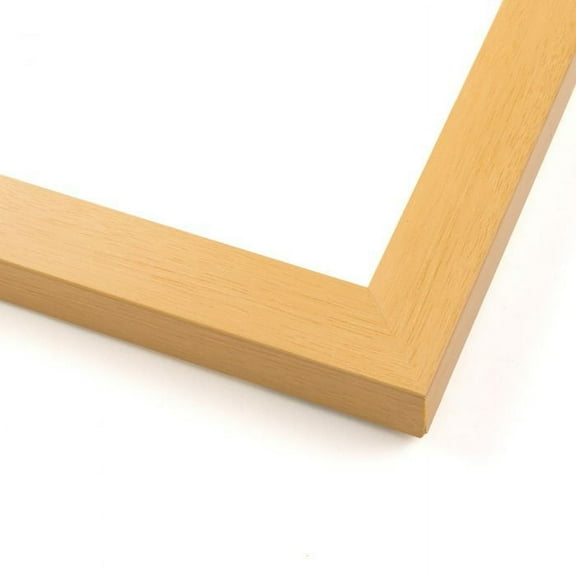 13x24 - 13 x 24 Natural Oak Flat Solid Wood Frame with UV Framer's Acrylic & Foam Board Backing -