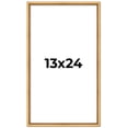 thumbnail image 1 of 13x24 Frame Beaded Gold Solid Wood Picture Frame | 0.75 Inches Moulding Width | Liscio Oro, 1 of 8