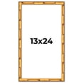 thumbnail image 1 of 13x24 Frame Gold Bamboo Picture Frame - Complete Modern Photo Frame Includes UV Acrylic Shatter, 1 of 8