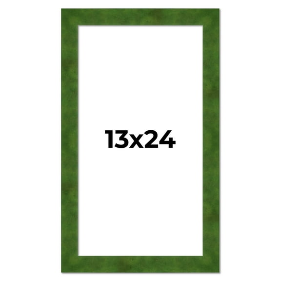 13x24 Frame Green Burl Solid Wood Picture Frame | 1.75 Inches Moulding Width | Interior Frame Depth