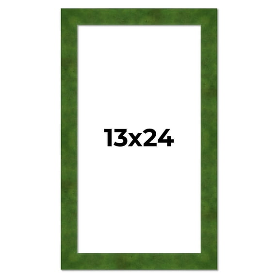 13x24 Frame Green Burl Solid Wood Picture Frame | 1.75 Inches Moulding Width | Interior Frame Depth