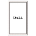 thumbnail image 1 of 13x24 Frame Silver Real Wood Picture Frame Width 1.25 Inches | Interior Frame Depth 0.5 Inches |, 1 of 8