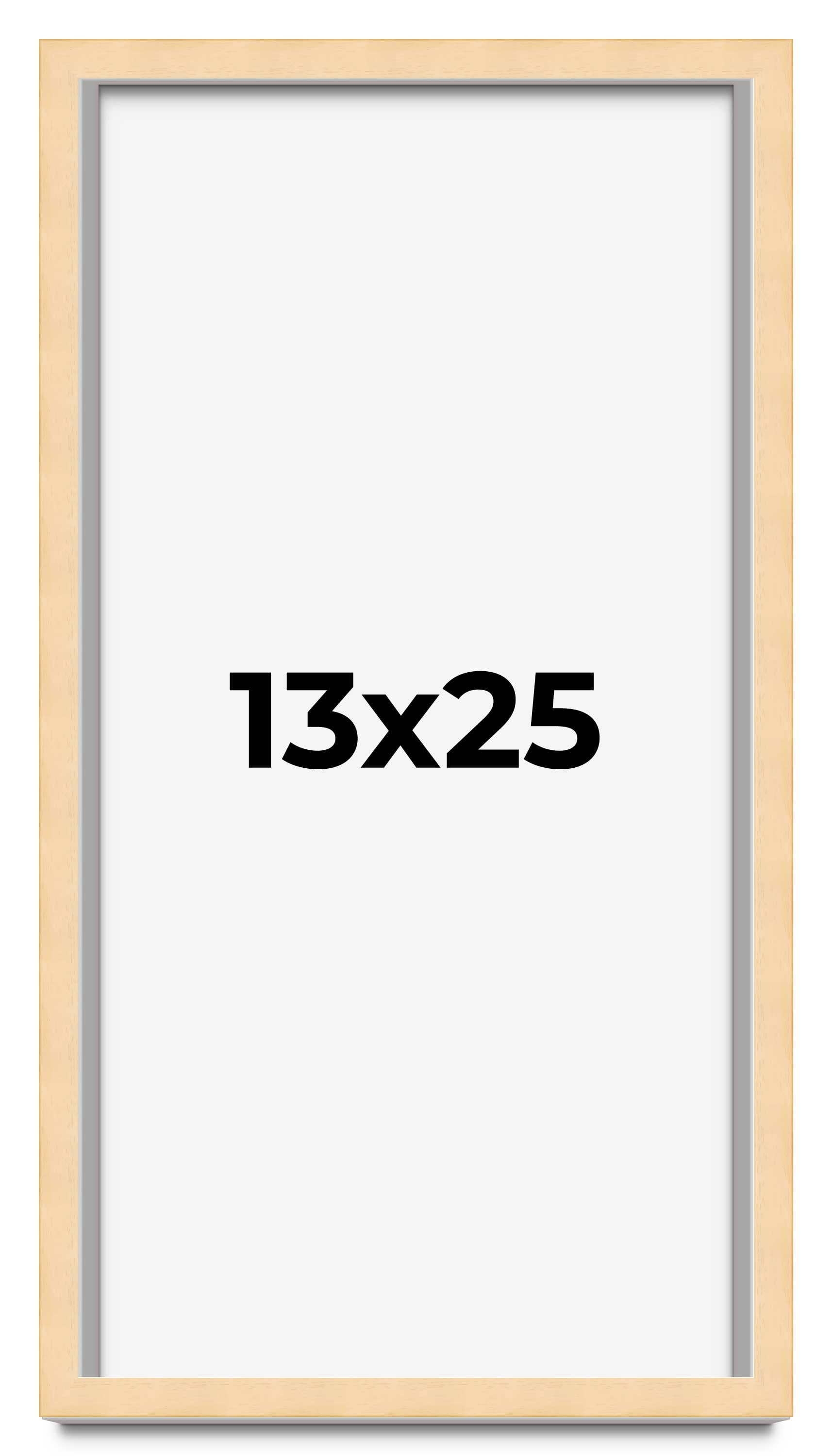 13x25 Frame Beige Real Wood Picture Frame Width 0.75 inches | Interior ...