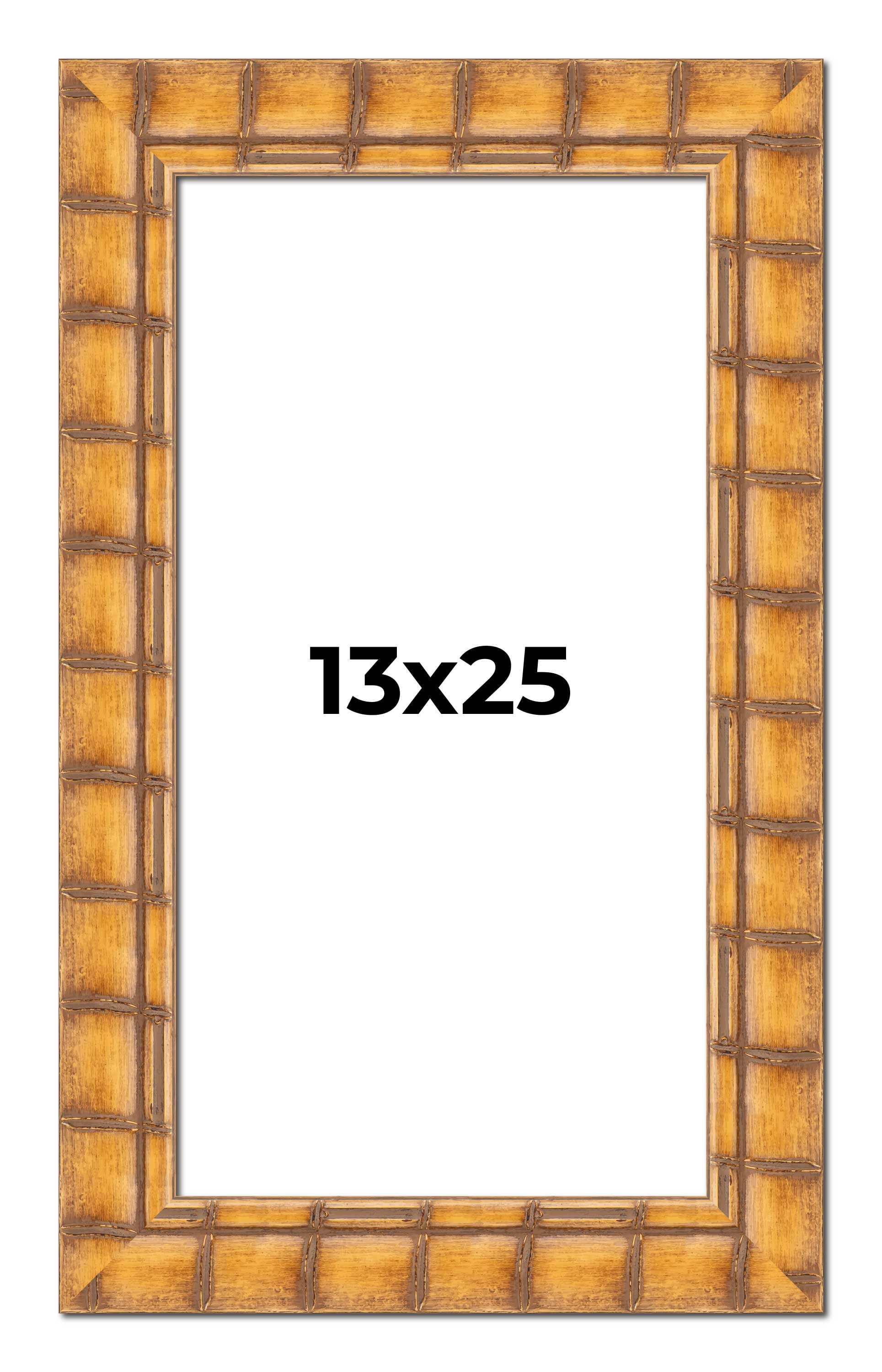 13x25 Frame Beige Real Wood Picture Frame Width 3 inches | Interior ...