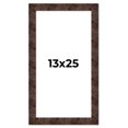 thumbnail image 1 of 13x25 Frame Brown Burl Real Wood Picture Frame Width 1.625 Inches | Interior Frame Depth 0.5 Inches, 1 of 8