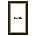 thumbnail image 1 of 13x25 Frame Gold Real Wood Picture Frame Width 2.25 Inches | Interior Frame Depth 0.5 Inches |, 1 of 8