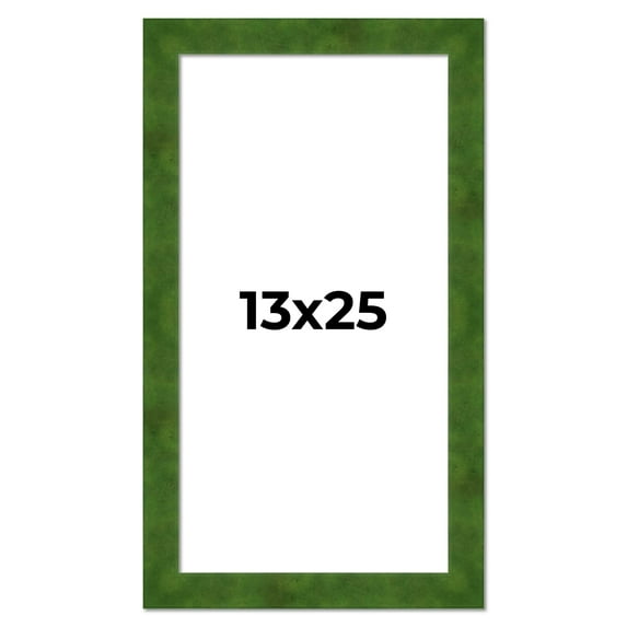 13x25 Frame Green Burl Solid Wood Picture Frame | 1.75 Inches Moulding Width | Interior Frame Depth