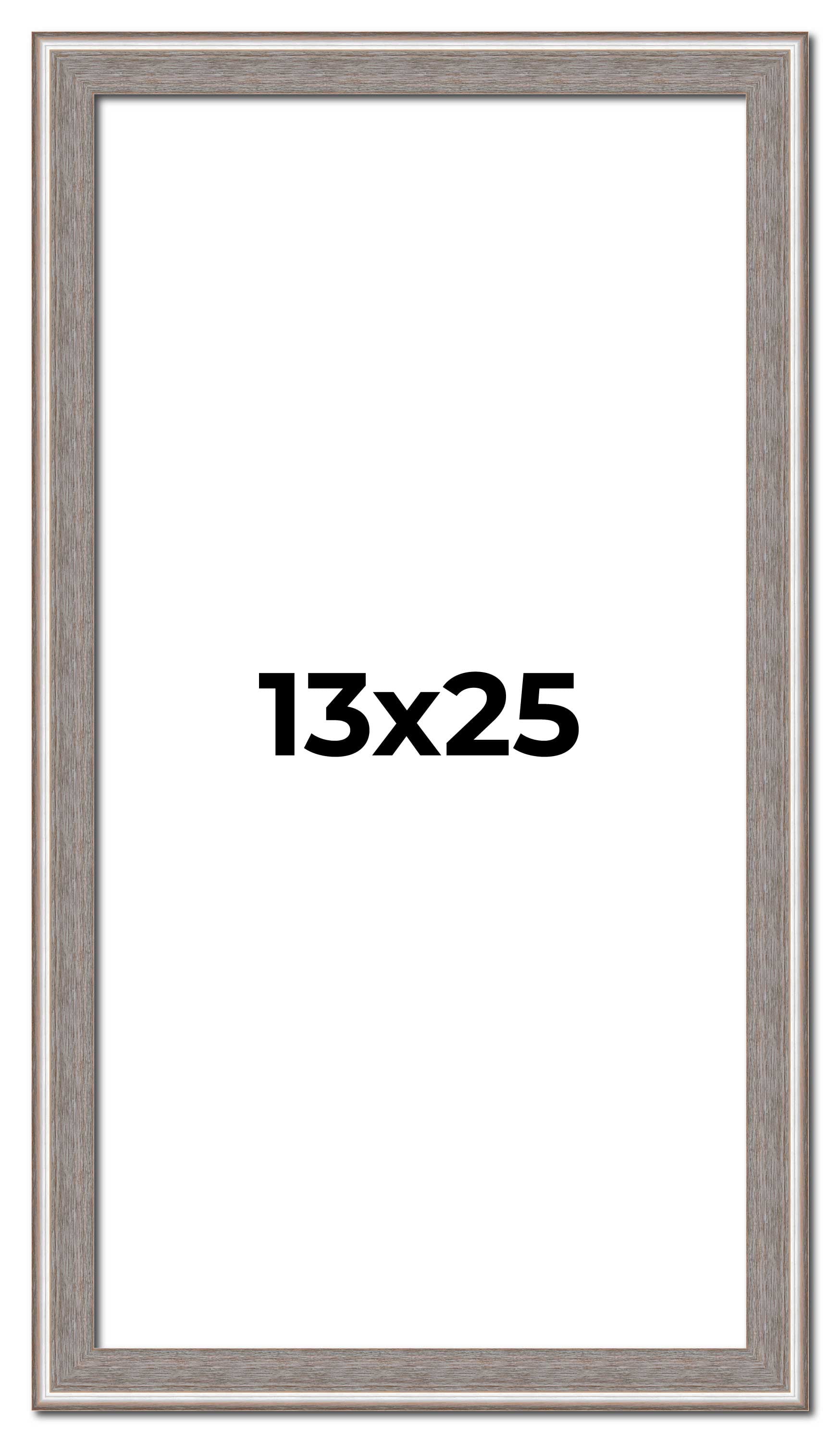 13x25 Frame Grey Real Wood Picture Frame Width 1.25 inches | Interior ...