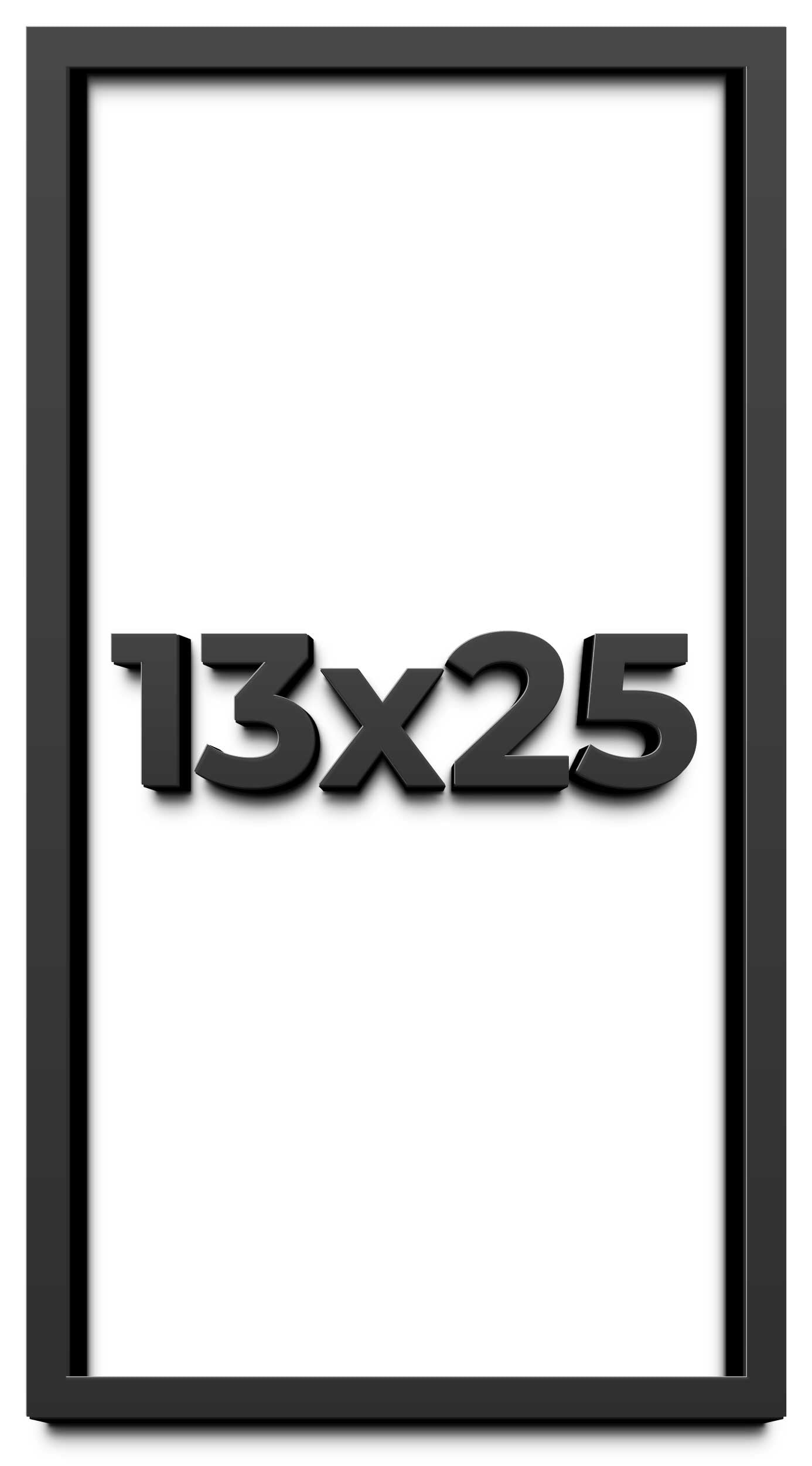 13x25 Shadow Box Frame Black | 1 inches Deep Real Wood Contemporary ...