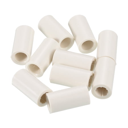 13x25mm Pool Cue Ferrules Billiard Cue Slip on Pool Stick Tips Replacement, White 10 Pack