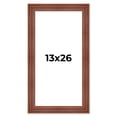 thumbnail image 1 of 13x26 Frame Brown Old Farmhouse Waxed Board 2" Wide Wood Frame Width 2 Inches | Interior Depth 0.5, 1 of 8