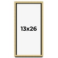 thumbnail image 1 of 13x26 Shadow Box Frame Gold | 1.375 Inches Deep Real Wood Contemporary Shadowbox Display Frame | UV, 1 of 7