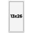 thumbnail image 1 of 13x26 Shadow Box Frame White | 1 Inches Deep Real Wood Contemporary Shadowbox Display Frame | UV, 1 of 6
