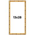 thumbnail image 1 of 13x28 Frame Gold Bamboo Picture Frame - Complete Modern Photo Frame Includes UV Acrylic Shatter, 1 of 8