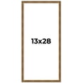 thumbnail image 1 of 13x28 Frame Gold Kingsley Distressed Solid Wood Picture Frame Width 0.75 Inches | Interior Frame, 1 of 8