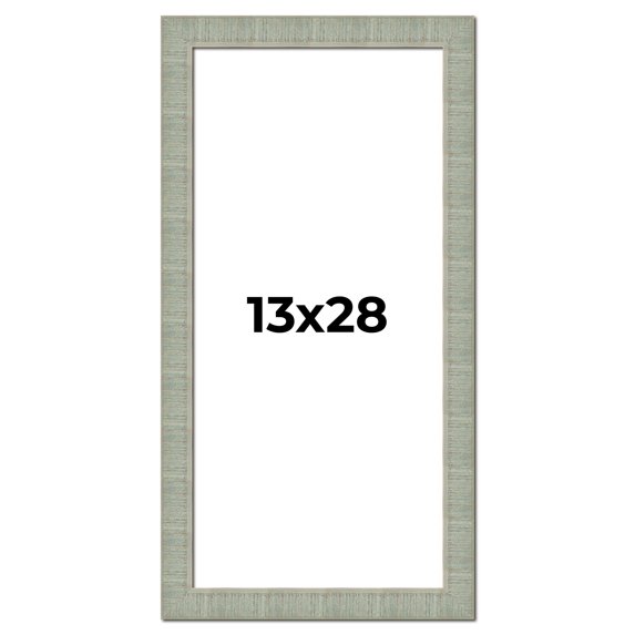 13x28 Frame Green Desert Pear Solid Wood Picture Frame | 1.625 Inch Moulding Width | Interior Frame