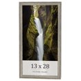 thumbnail image 1 of 13x28 Frame Grey Solid Wood Picture Frame Width 1 Inches | Interior Frame Depth 0.5 Inches |, 1 of 8