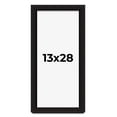 thumbnail image 1 of 13x28 Shadow Box Black Solid Wood Display Picture Frame | 1 Inch Rabbet Depth | | 1.375 Inch, 1 of 4
