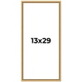 thumbnail image 1 of 13x29 Frame Beaded Gold Solid Wood Picture Frame | 0.75 Inches Moulding Width | Liscio Oro, 1 of 8