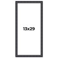 thumbnail image 1 of 13x29 Frame Black Real Wood Picture Frame Width 1.25 inches | Interior Frame Depth 0.5 inches |, 1 of 8