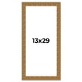 thumbnail image 1 of 13x29 Frame Black and Gold Distressed Solid Wood Sonoma Picture Frame | 1.625 Inch Moulding Width |, 1 of 8